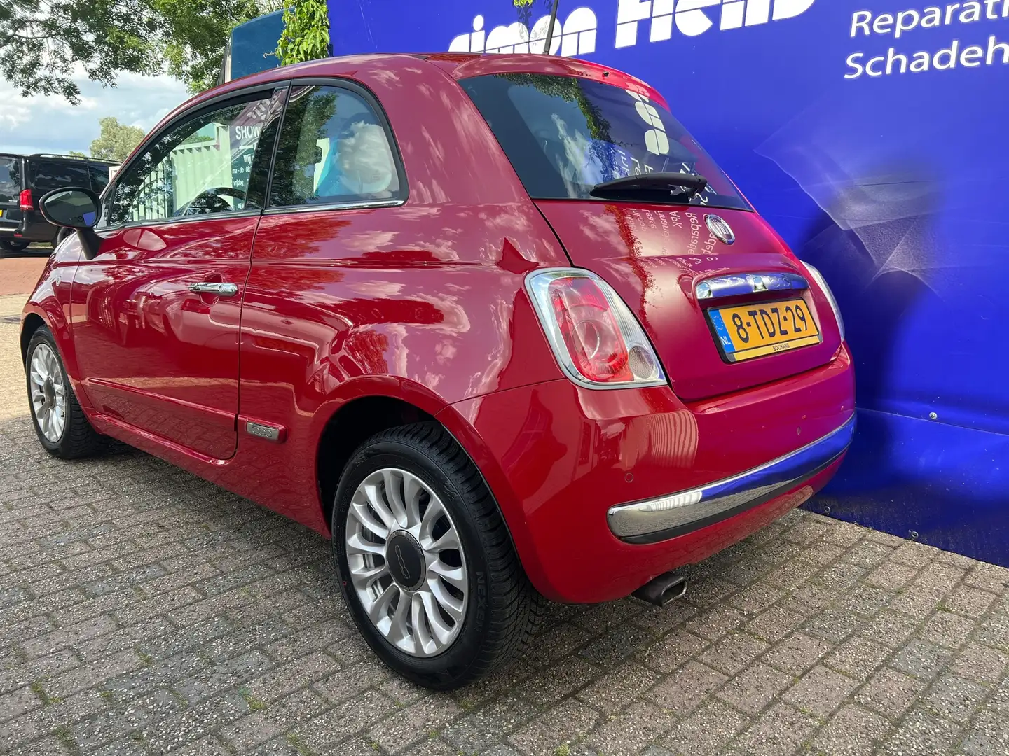 Fiat 500 0.9 TwinAir Lounge*AUTOMAAT* Rood - 2