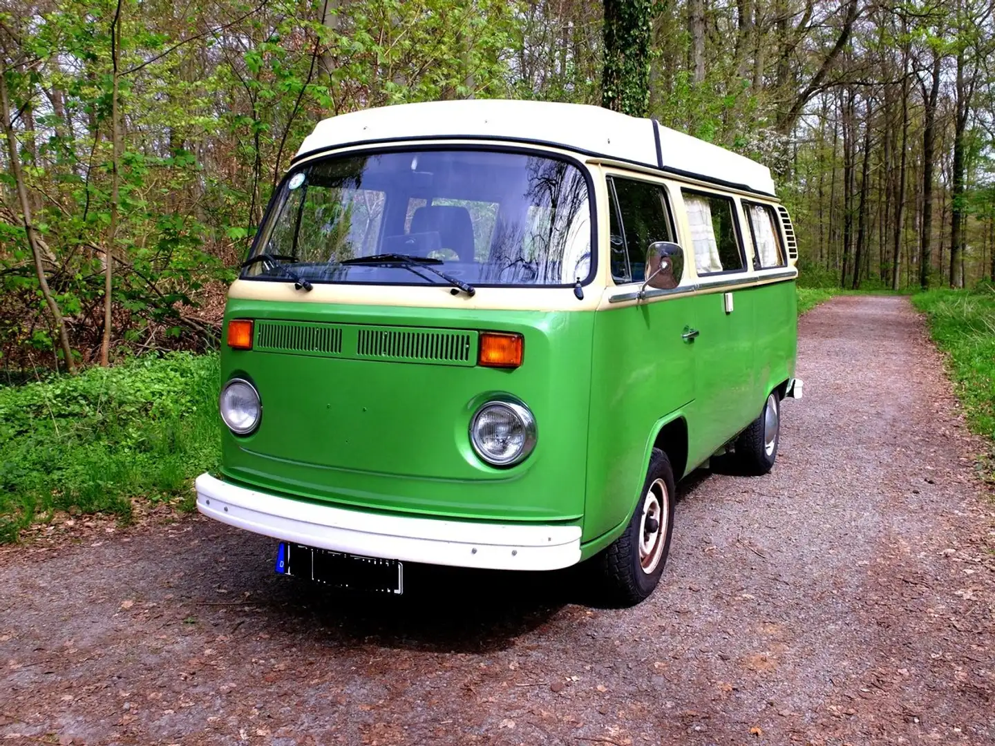 Volkswagen T2 ORIGINAL WESTFALIA CAMPER H-KENNZEICHEN TÜV NEU Yeşil - 1