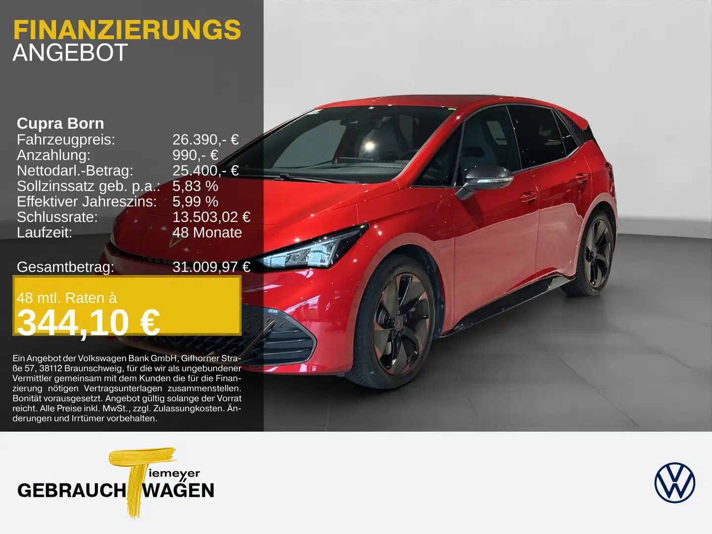 CUPRA Born 360 ALLWETTER LM19 PRIVACY SITZHZ Rojo - 1