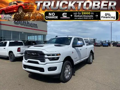 White 2026 RAM 3500 Pickup Truck Four-Wheel Drive 8-Speed Automatic