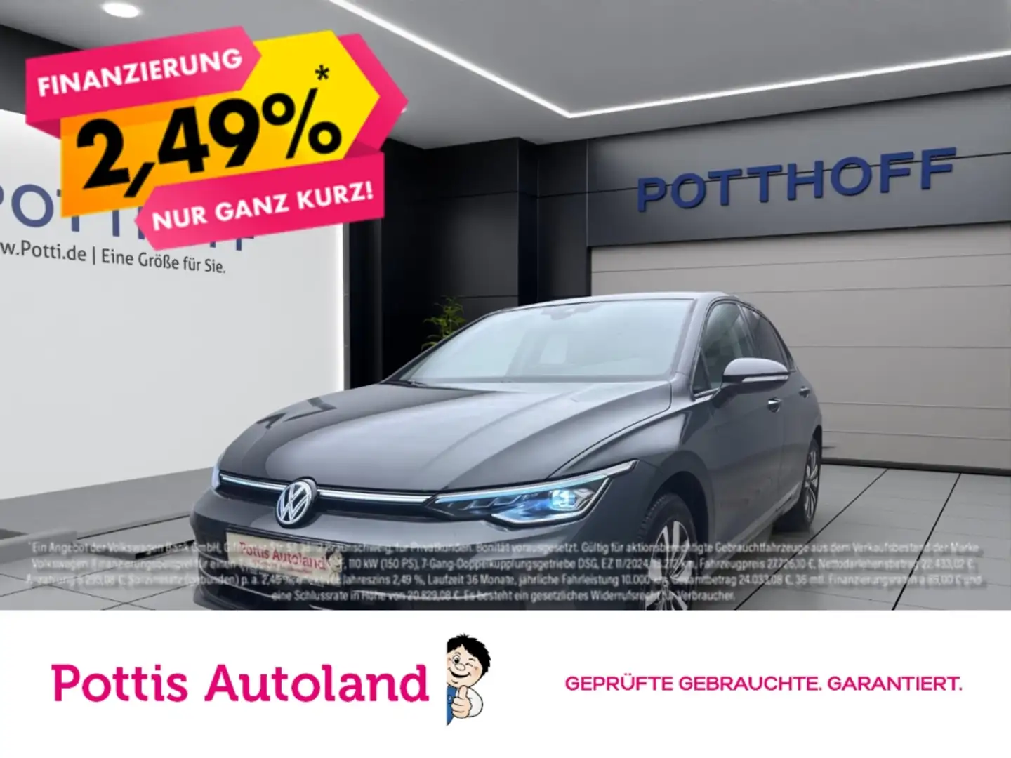 Volkswagen Golf 1.5 TSI GOAL AHK NAVI LED PDC Grau - 1