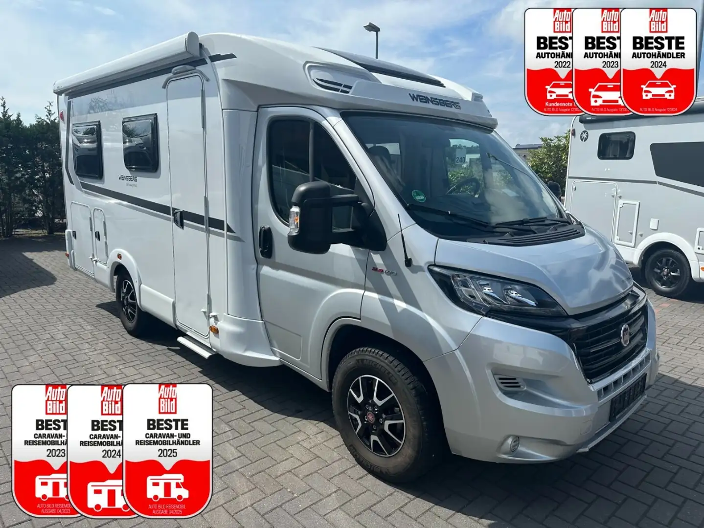 Weinsberg CaraLoft MF Edition +TV+Kamera+Markise+Alu-Felgen+ Zilver - 1