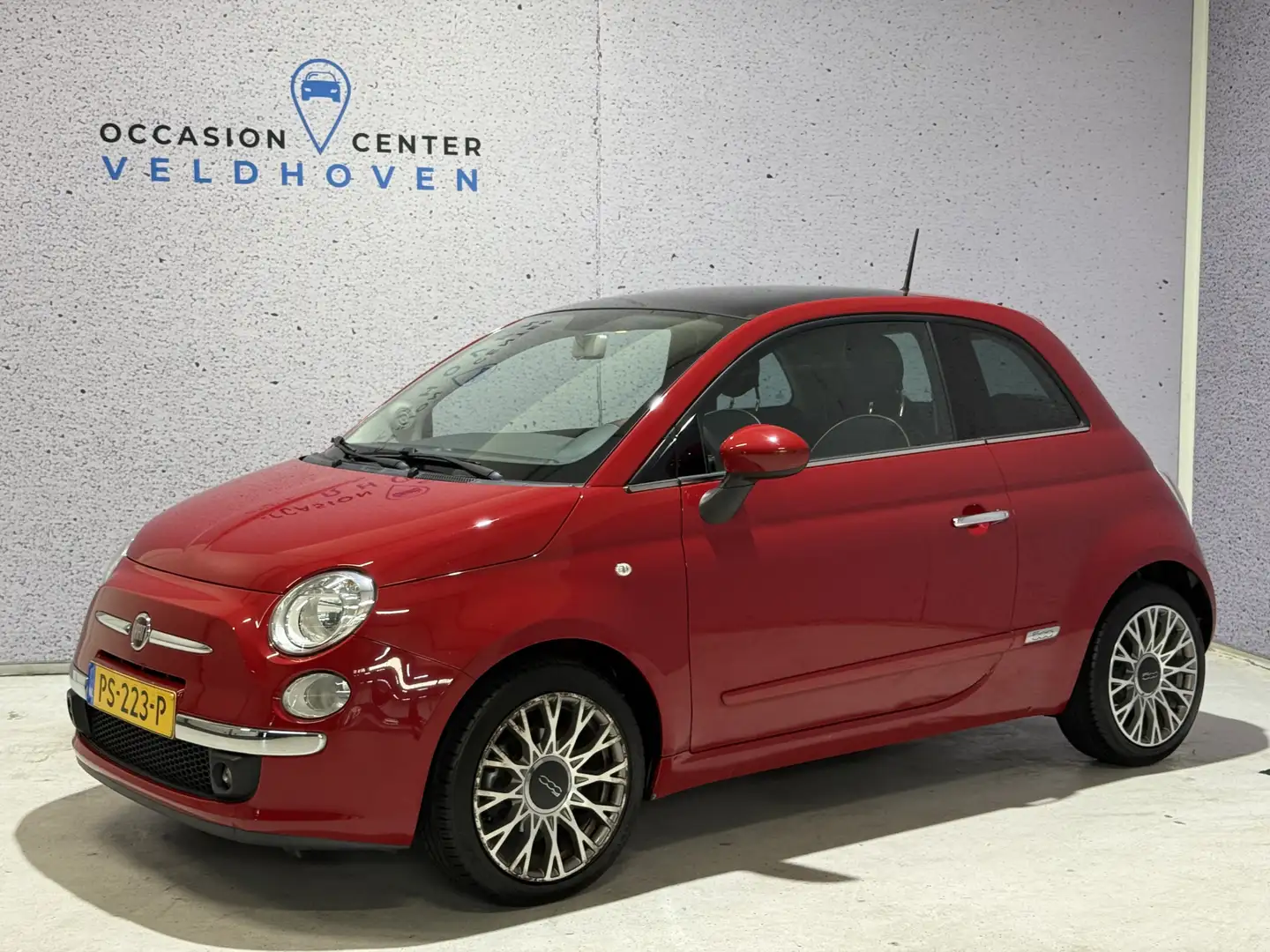 Fiat 500 1.2 500S // AIRCO // PANORAMADAK // L.M. VELGEN Rot - 1