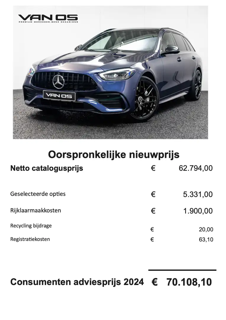 Mercedes-Benz C 300 C 300e AMG Line | Pano | Carplay | Digital Light | Gris - 2
