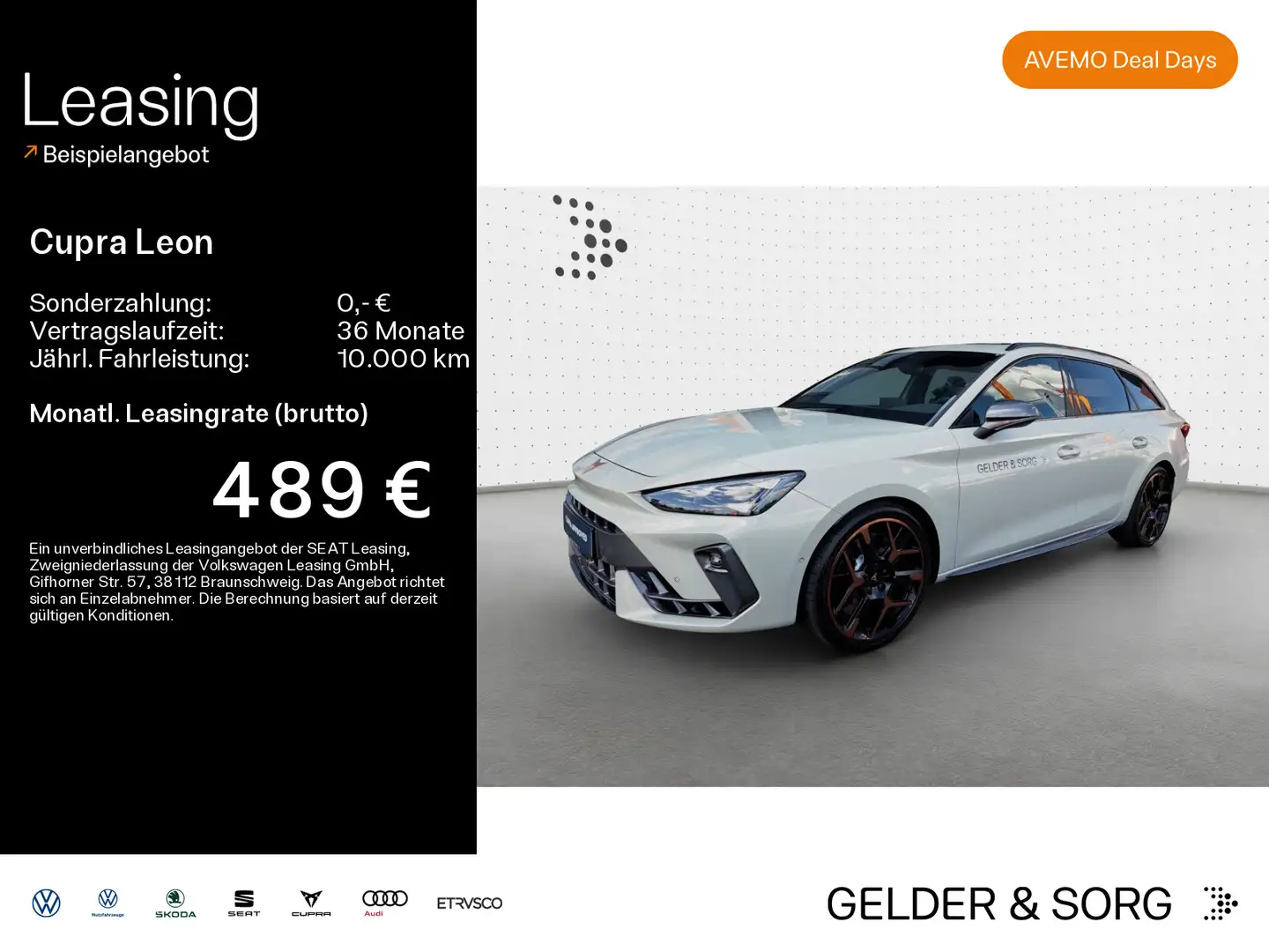 CUPRA Leon Sportstourer VZ 2.0 TSI 19Z*ACC*RFK*NAVI Grau - 1