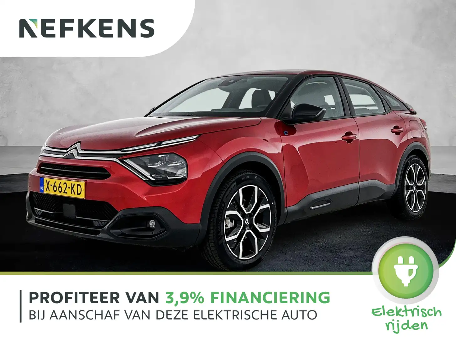 Citroen E-C4 Electric EV Feel Pack 50 kWh 136 pk | Navigatie | Achteruit Rood - 1