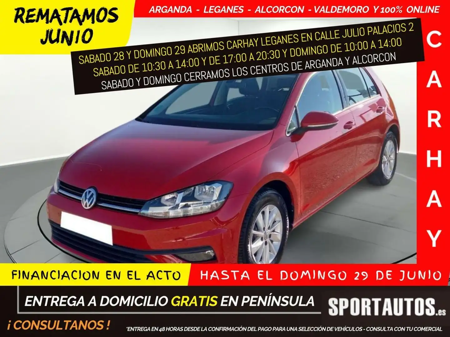 Volkswagen Golf 1.6TDI Last Edition 85kW Rojo - 1