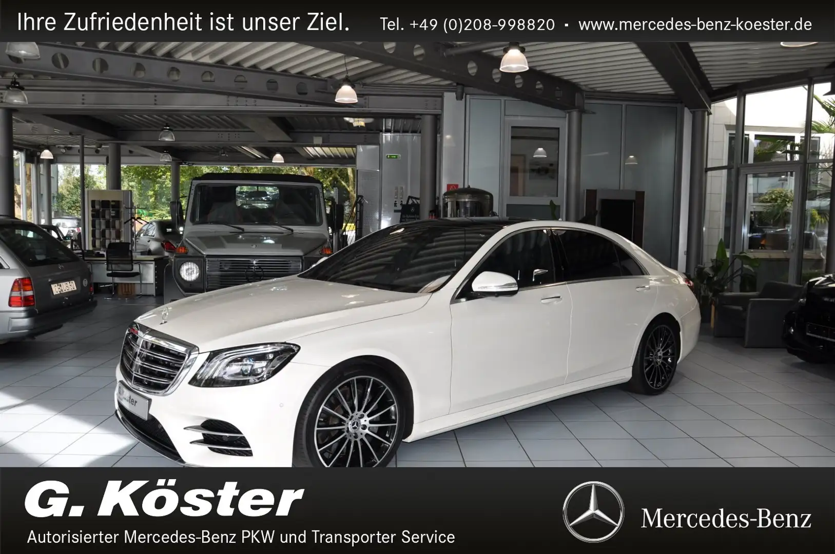 Mercedes-Benz S 560 S 560 AMG Line 4Matic lang (EURO 6d-TEMP) Autom. Blanc - 1