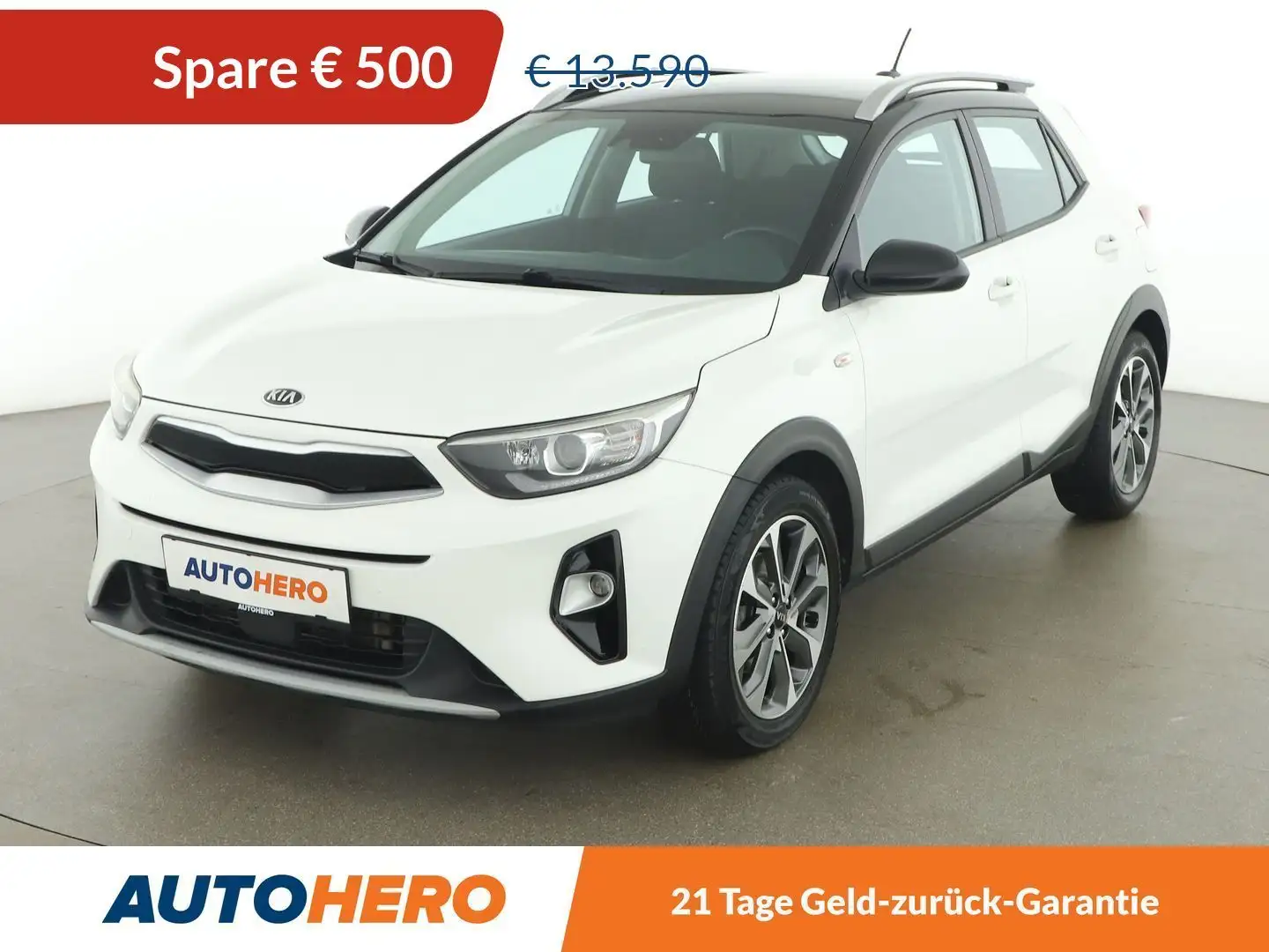 Kia Stonic 1.6 CRDi Silber *TEMPO*CAM*SPUR*KLIMAAUT*SHZ* Weiß - 1
