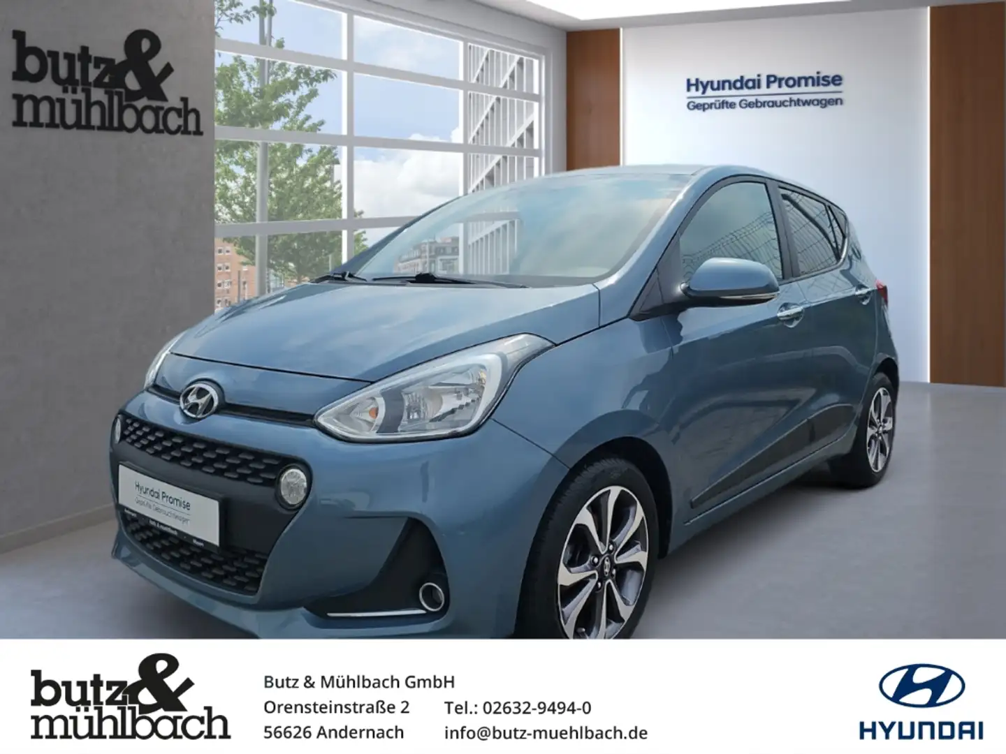 Hyundai i10 Style 1.2 EU6d-T Premium-Paket. Sicherheits-Paket Blau - 1