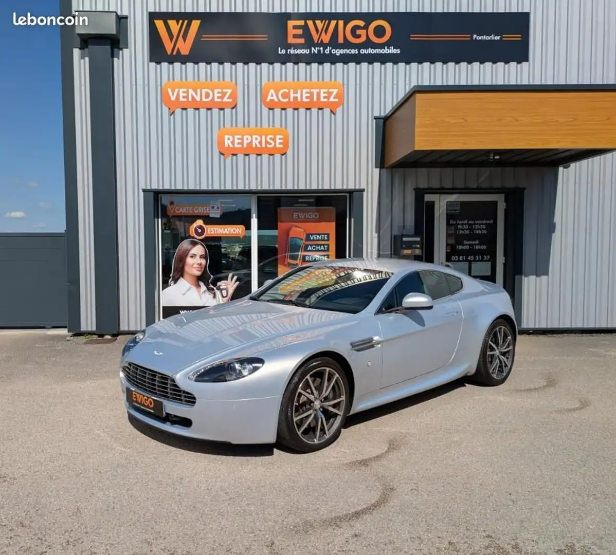 Aston Martin V8 COUPE 4.7 426ch SPORTSHIFT BVA Gri - 1