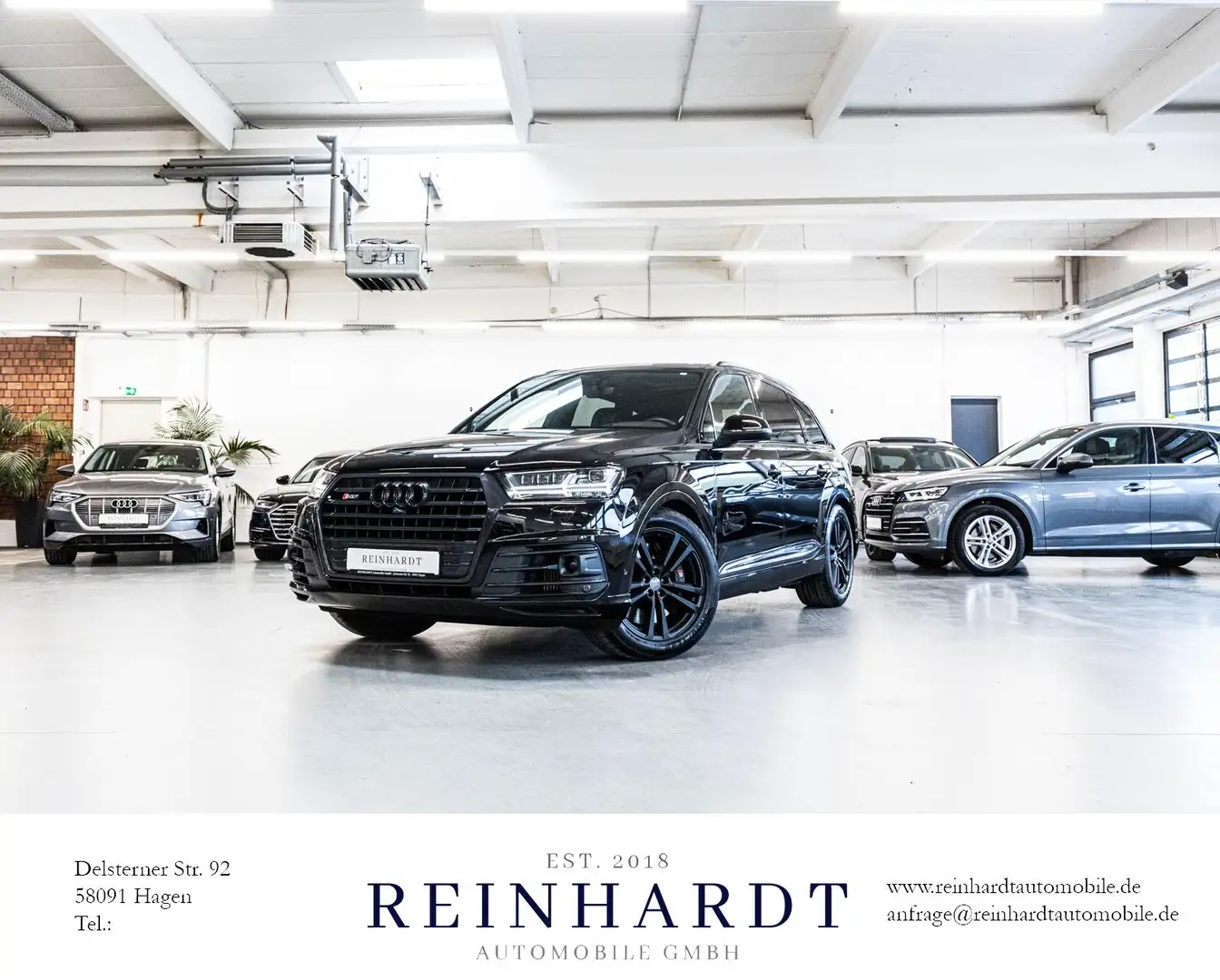 Audi SQ7 4.0TDi ALL-BLACK/ACC/RAUTE/PANO/HuD/NIGHT/VC Noir - 1