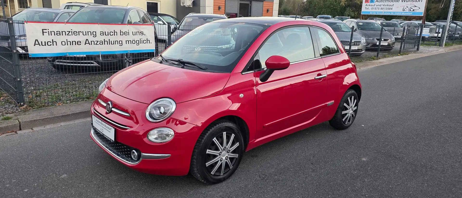 Fiat 500 Lounge Rot - 1