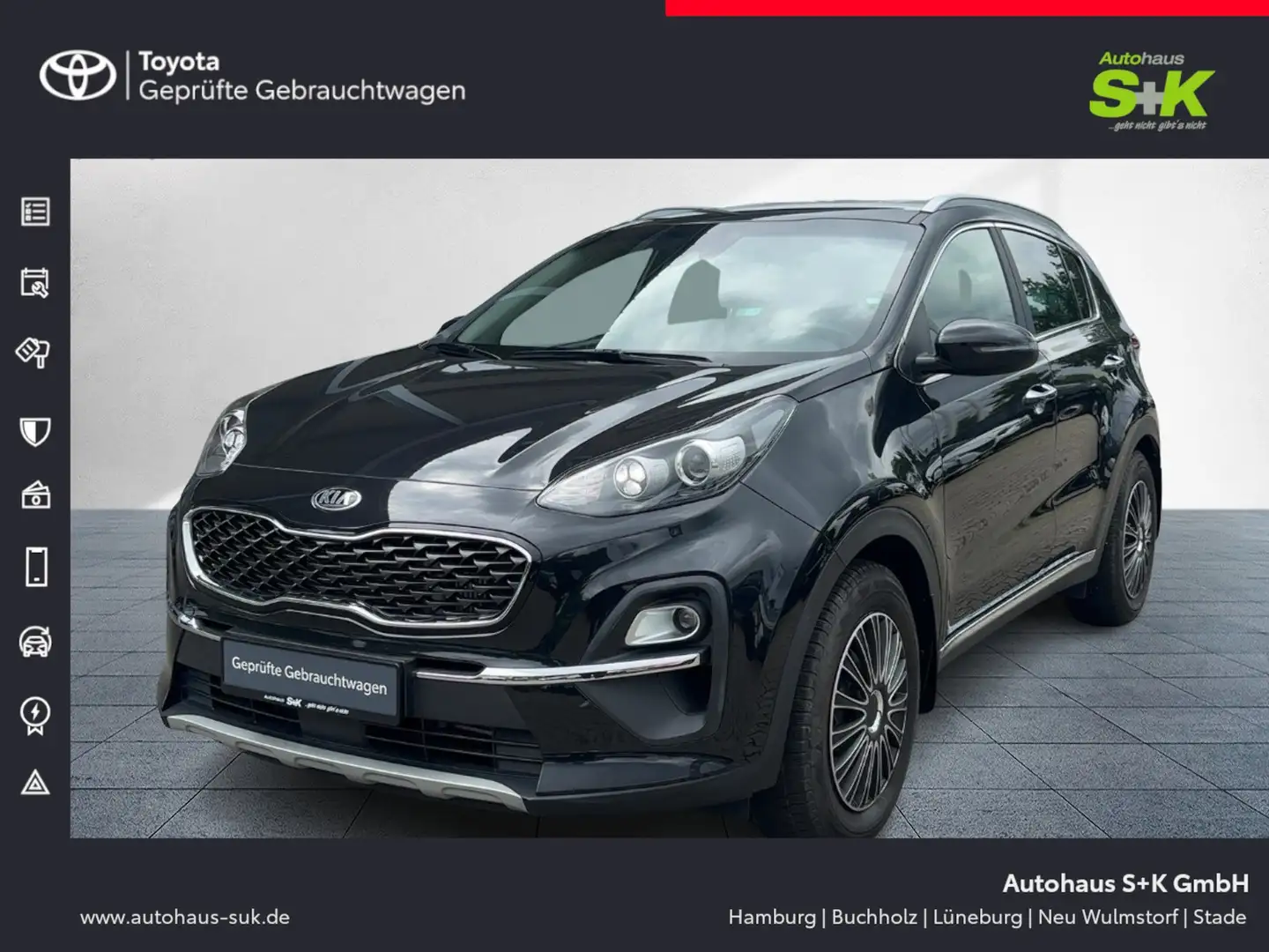 Kia Sportage Spirit 2WD*Carplay*R-Kamera*AHK*8-Fach Bereift Negro - 1