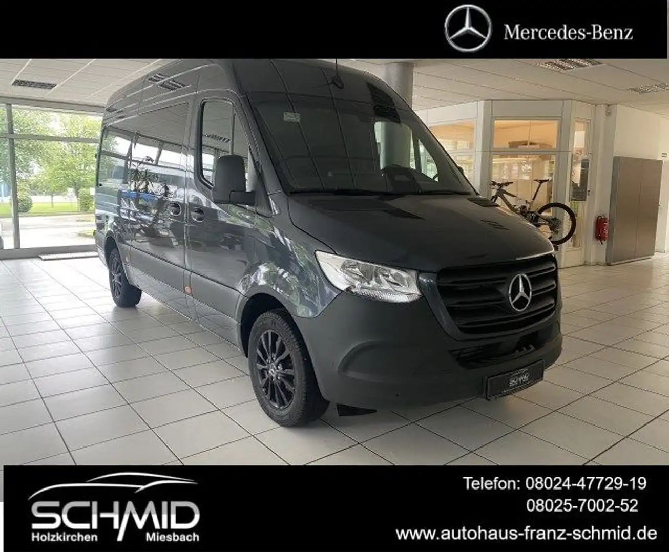 Mercedes-Benz Sprinter 317 CDI 9G Hoch Standard AHK Navi Distr Grau - 1