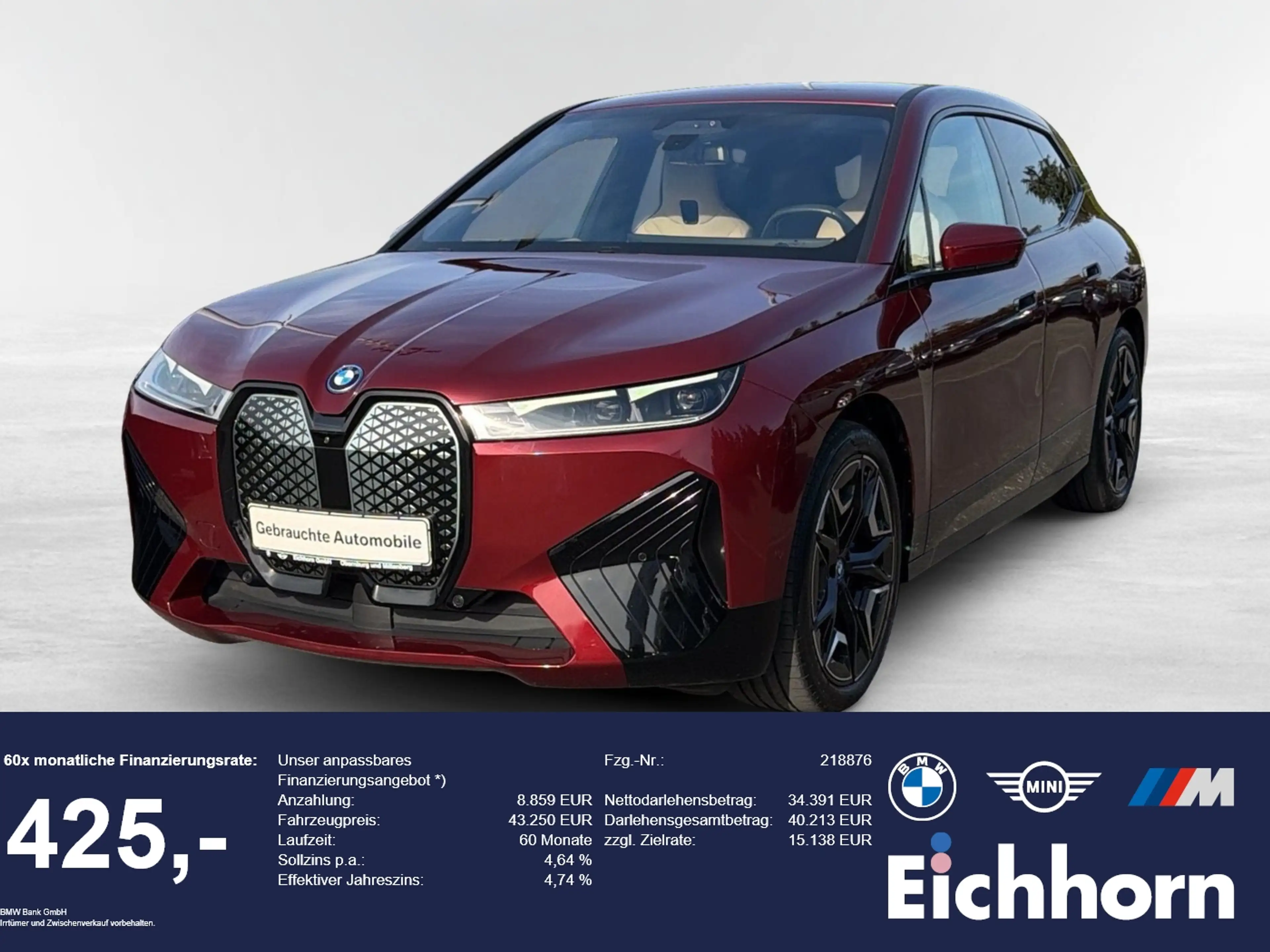 BMW iX xDrive40 Sportpaket LASERLICHT.AHK.SOFT-CLOSE