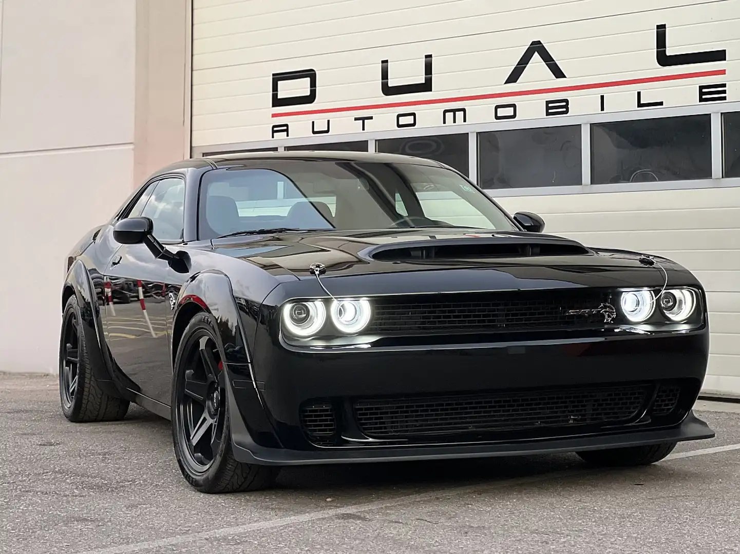 Dodge Challenger 5,7L HEMI V8|HELLCAT WIDE BODY  LOOK Schwarz - 2
