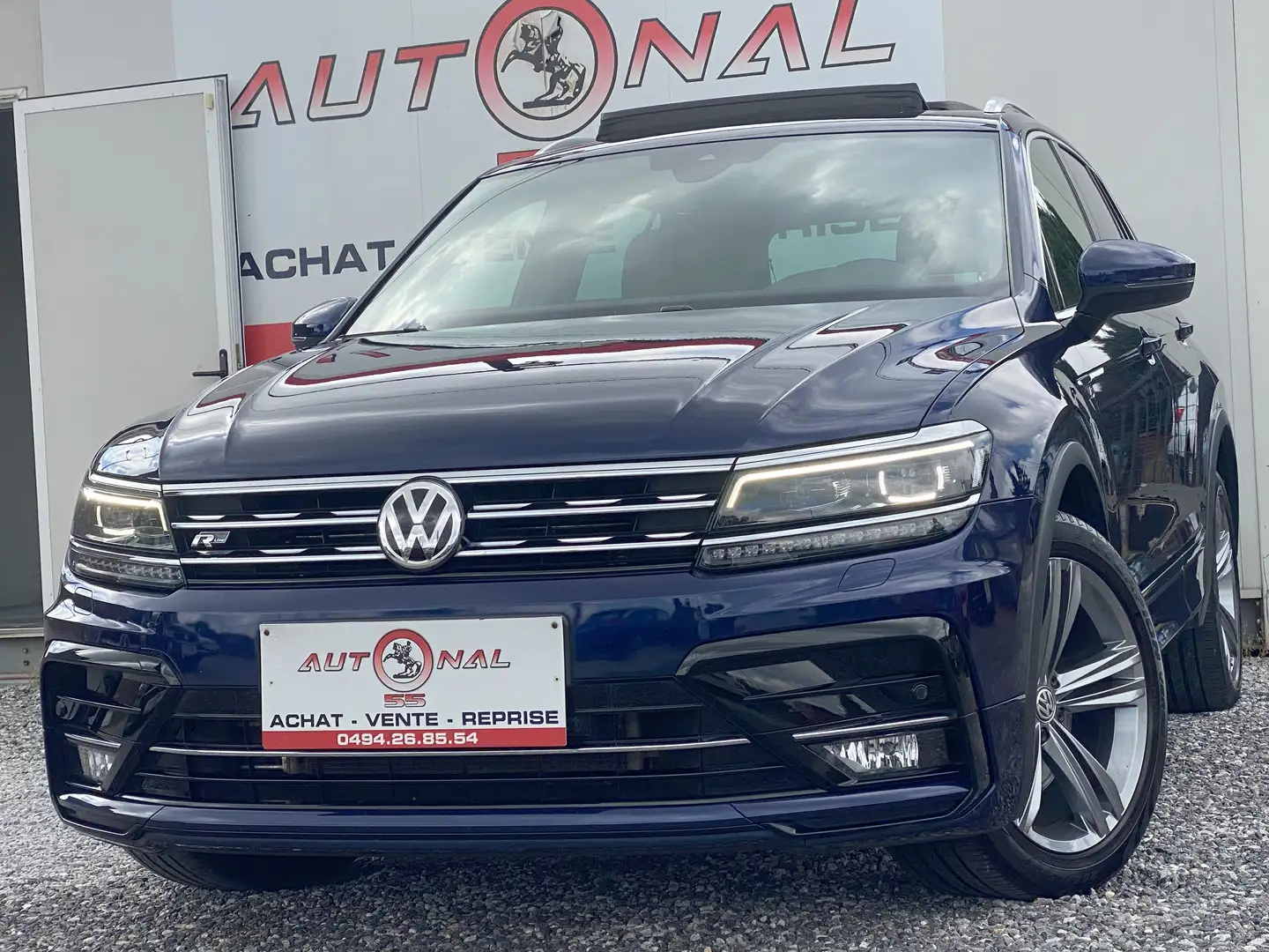 Volkswagen Tiguan 2.0 TSI 220CH DSG R-Line 4Motion*1MAIN*FULL OPTION Blauw - 1