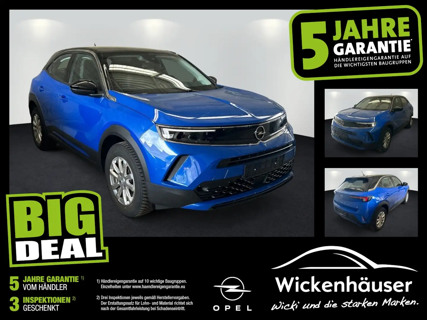 Opel Mokka-E Edition FLA SpurH LM KAM LED KlimaA PDC Bleu - 1