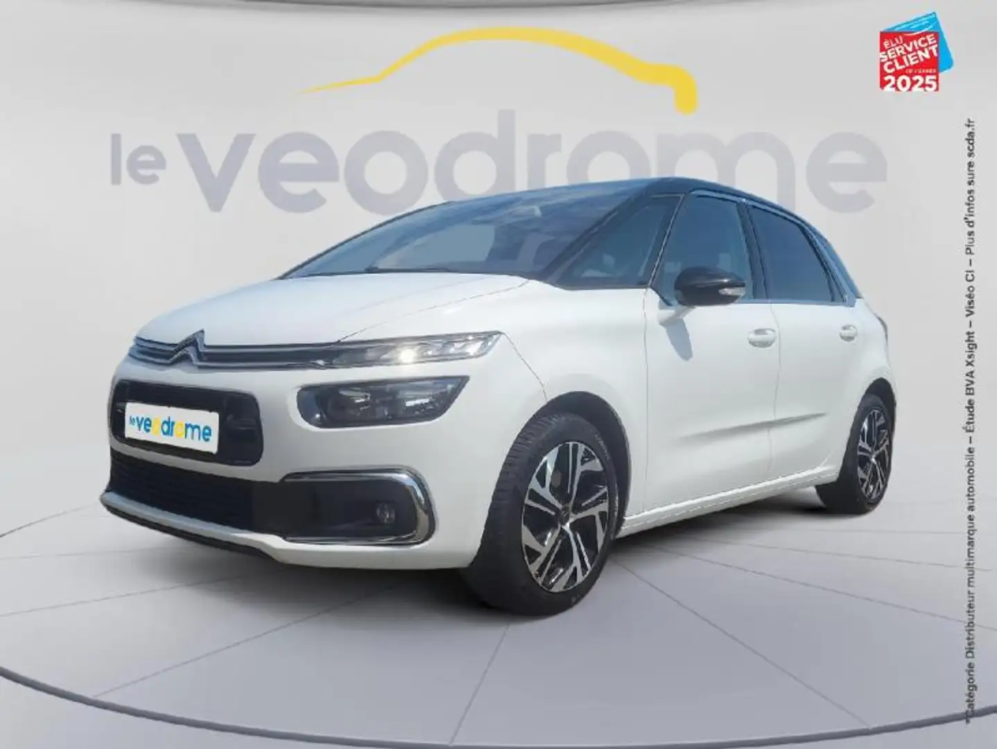 Citroen C4 SpaceTourer PureTech 130ch S/S Feel GPS Camera Carplay Blanc - 1