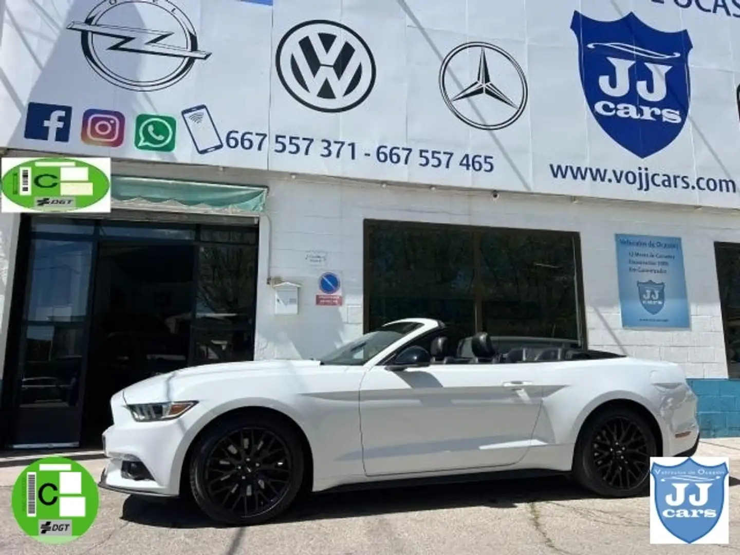 Ford Mustang Convertible 2.3 EcoBoost Aut. Blanco - 1