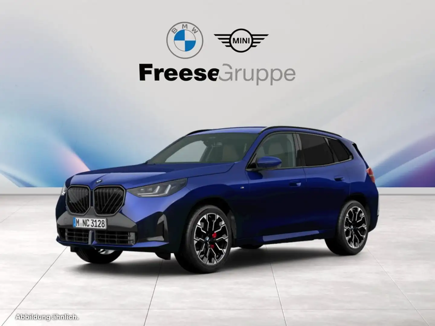 BMW X3 20d xDrive Bleu - 1