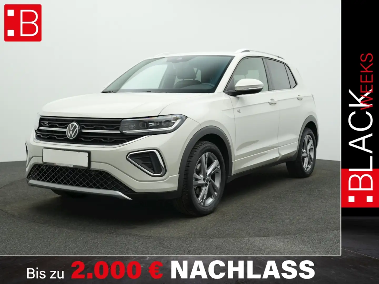 Volkswagen T-Cross 1.0 TSI DSG R-Line AHK IQ.LIGHT KAMERA APP-CONNECT Grau - 1