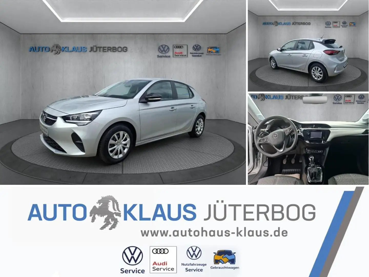 Opel Corsa F 1.2 Edition (EURO Klima Einparkhilfe Zilver - 1