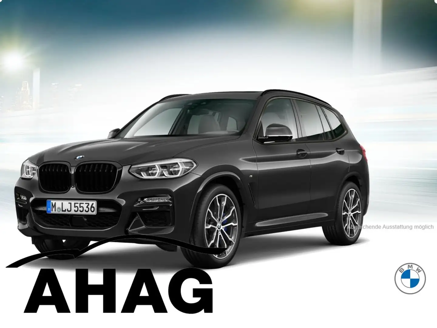 BMW X3 M40d AT Navi Tempom.aktiv Panoramadach Bluetooth P Grau - 2
