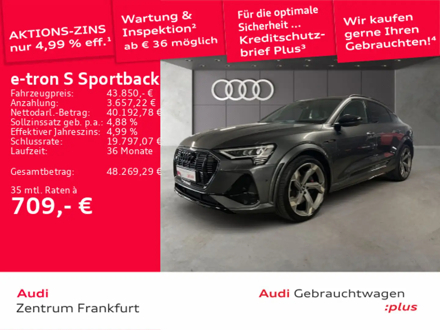 Audi e-tron MatrixLED Luft B&O DAB Grau - 1