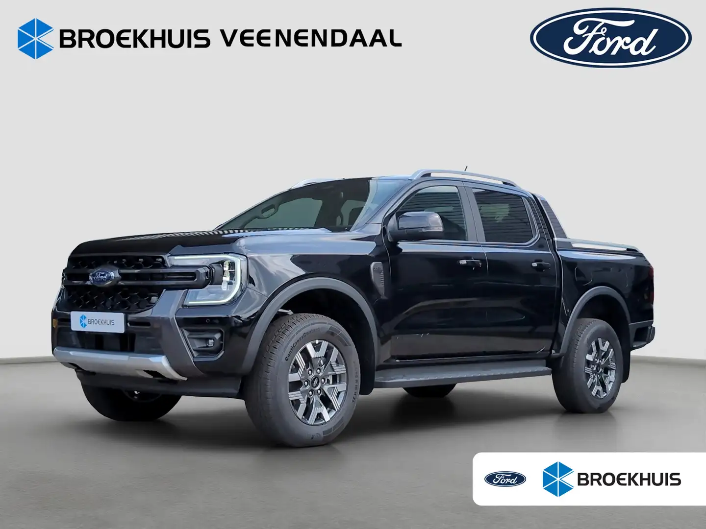 Ford Ranger Wildtrak PHEV Dubbel Cabine | 5-persoons | 3500KG Zwart - 1