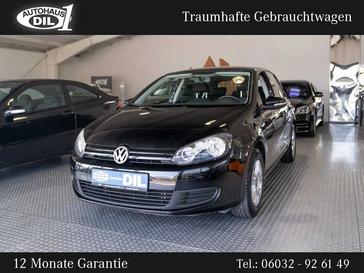 Volkswagen Golf VI * 1 Hand * * Zahnriemen NEU * Autobahn * Noir - 1