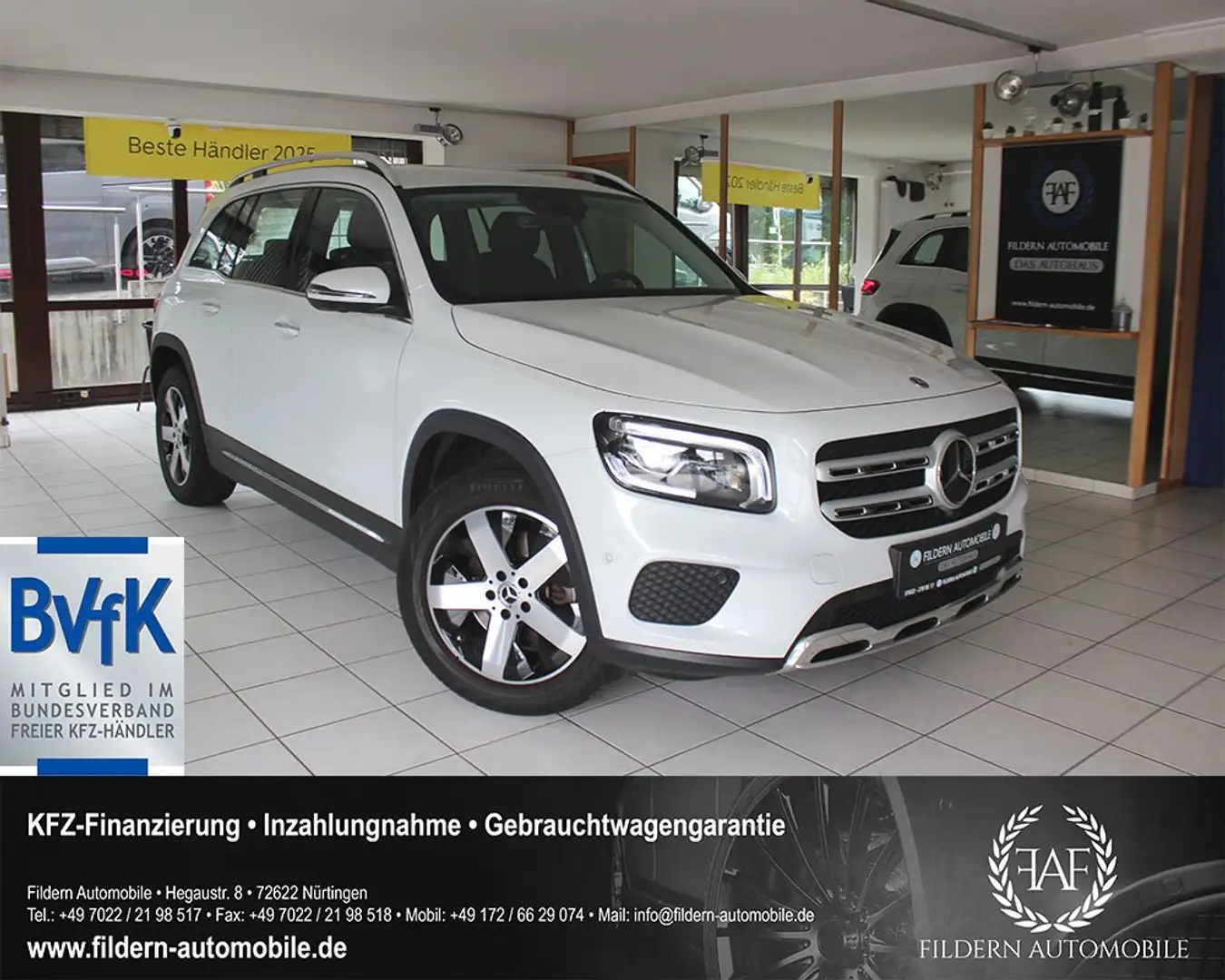 Mercedes-Benz GLB 220 d 8G-DCT*MULTIBEAM*360*HUD*DISTRONIC*MBUX-PLUS*18 Beyaz - 1