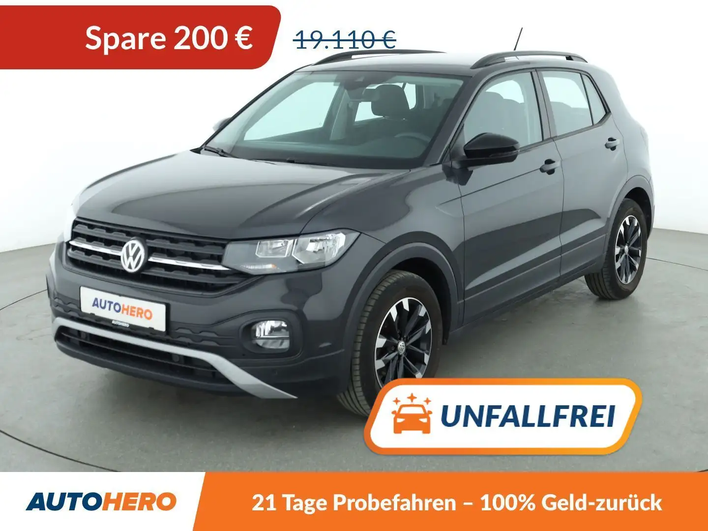 Volkswagen T-Cross 1.0 TSI Aut.*TEMPO*PDC*SHZ* Grau - 1