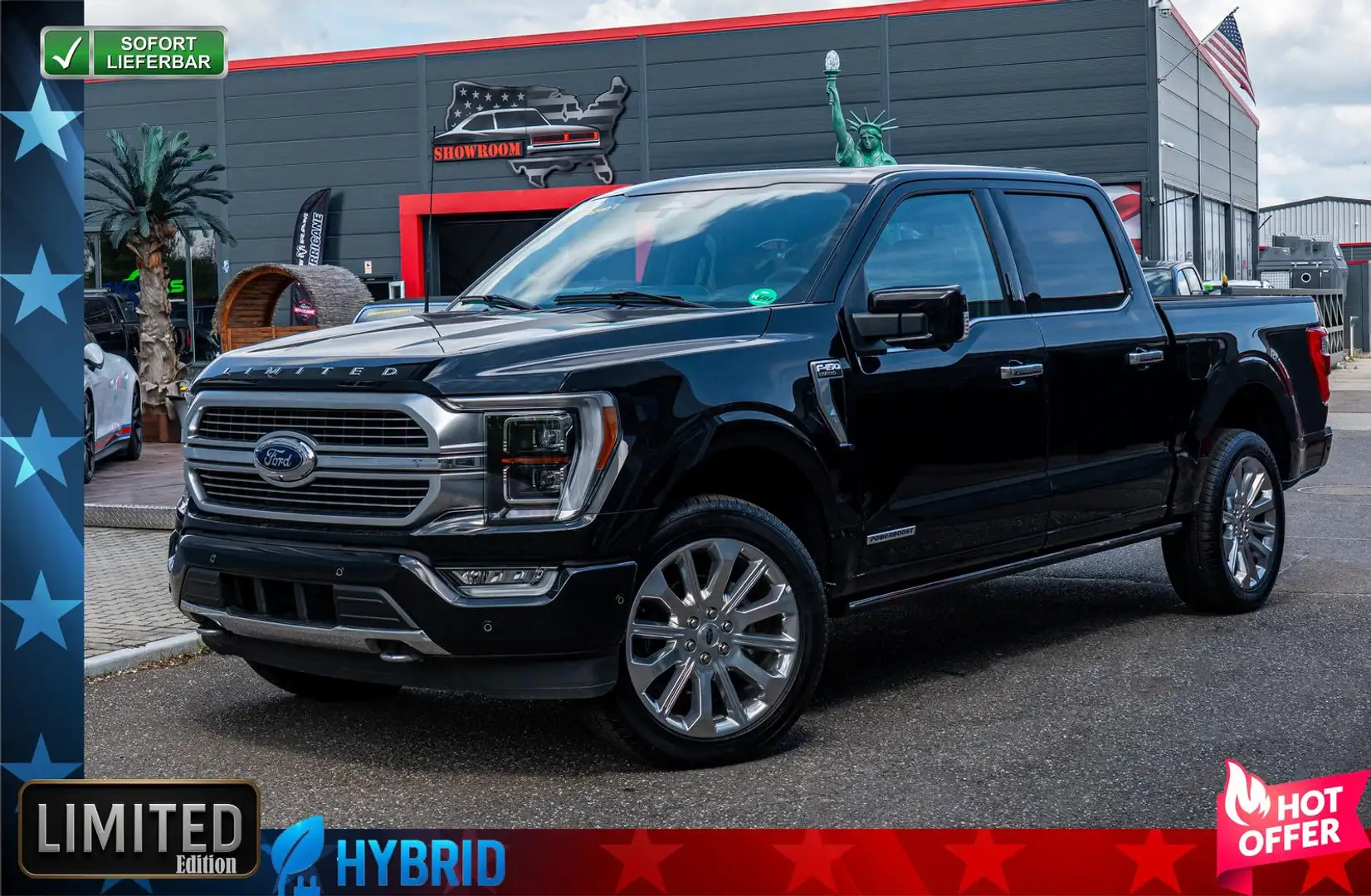 Ford F 150 Limited 3,5l Hybrid,360°,ACC,Massage Černá - 1