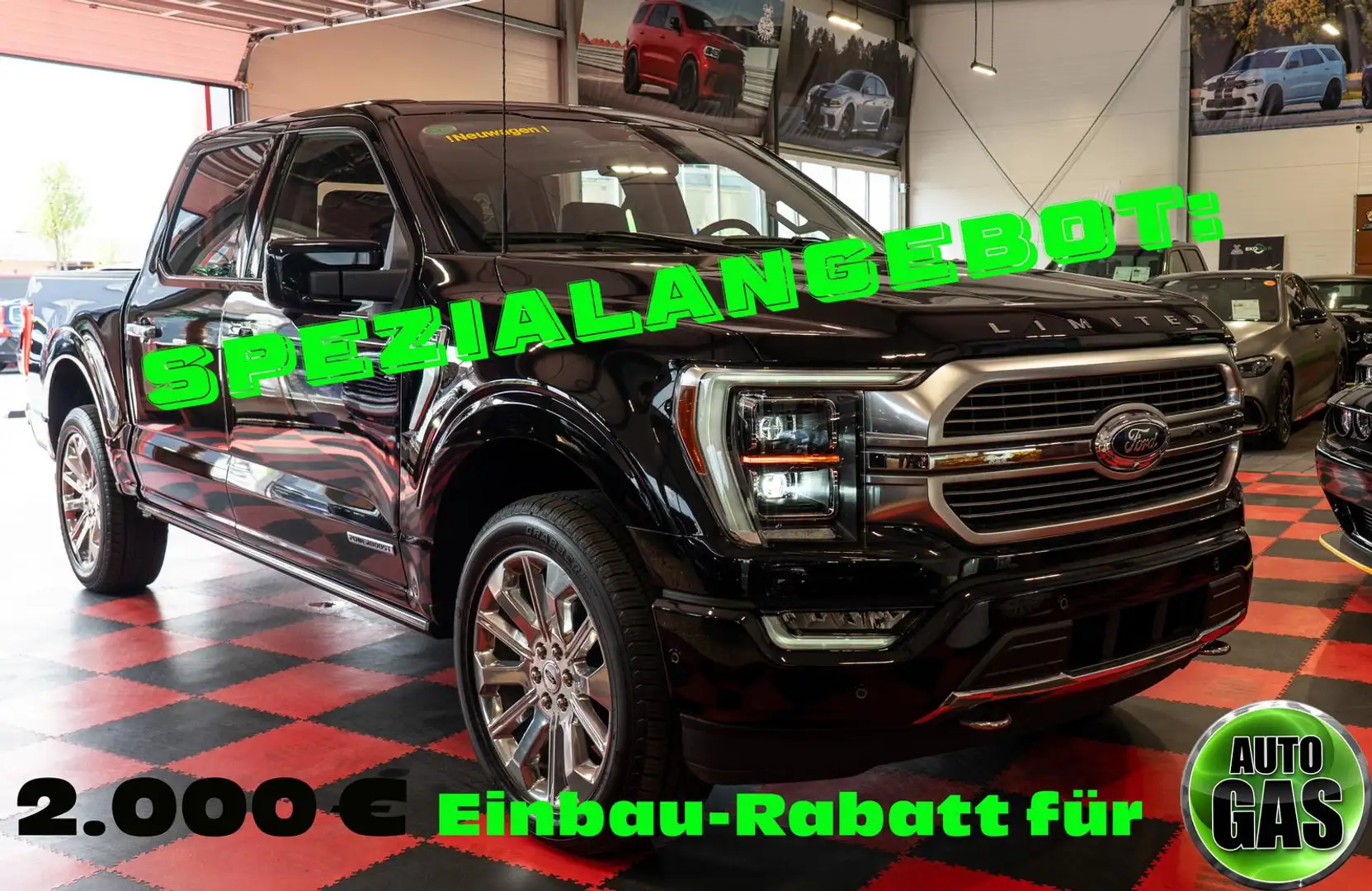Ford F 150 Limited 3,5l Hybrid,360°,ACC,Massage Černá - 2