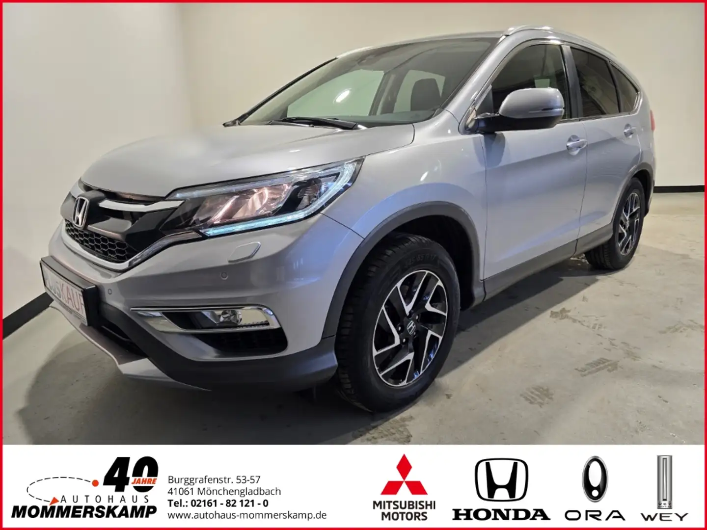 Honda CR-V Elegance 4WD 1.6 i-DTEC+Navi+Kamera+AHK+Klima+Sitz Zilver - 1