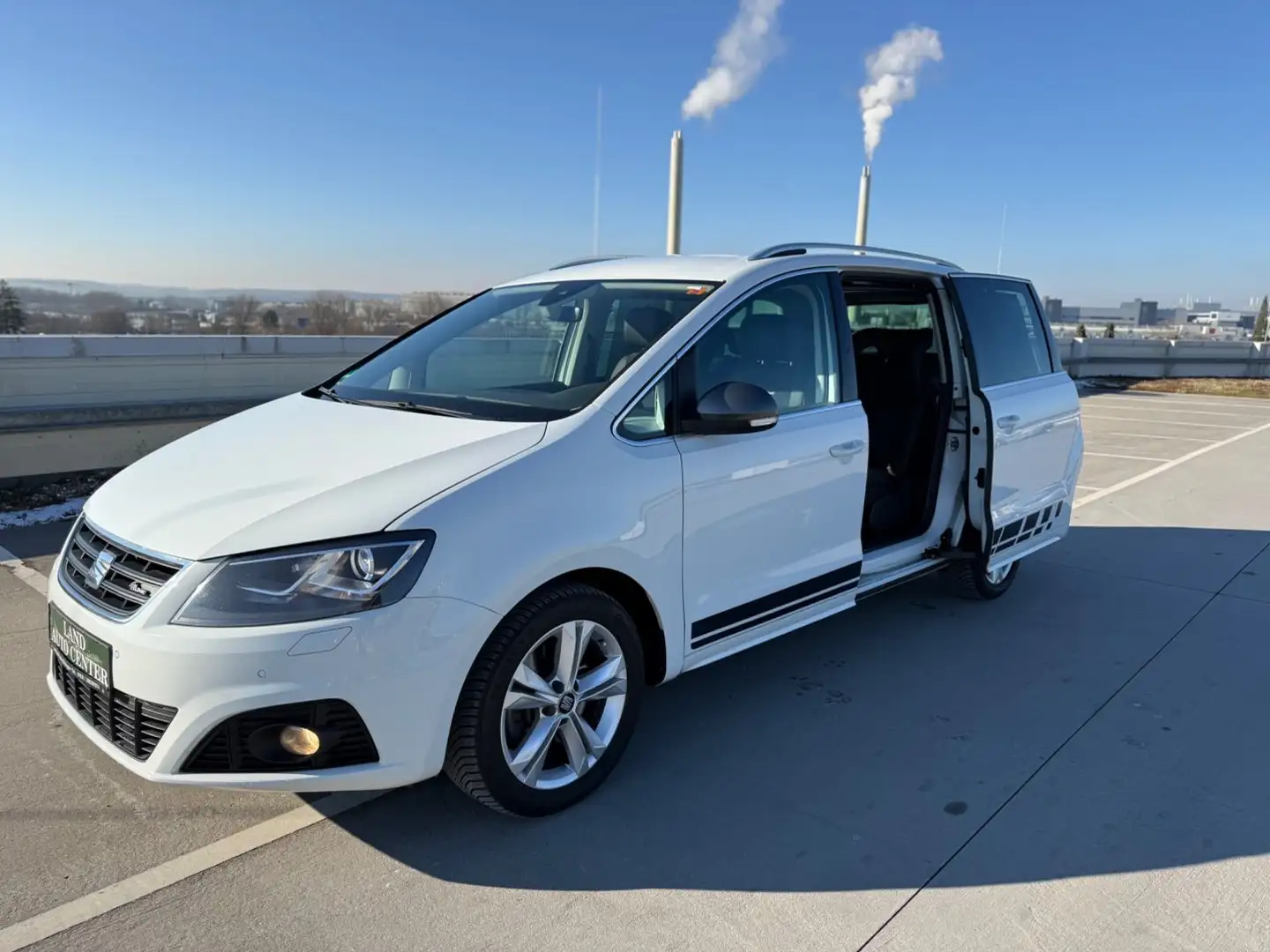 SEAT Alhambra 2,0 TDI DSG*FR*4x4*2x KiSi*AHK*7-SITZ*V Blanc - 2