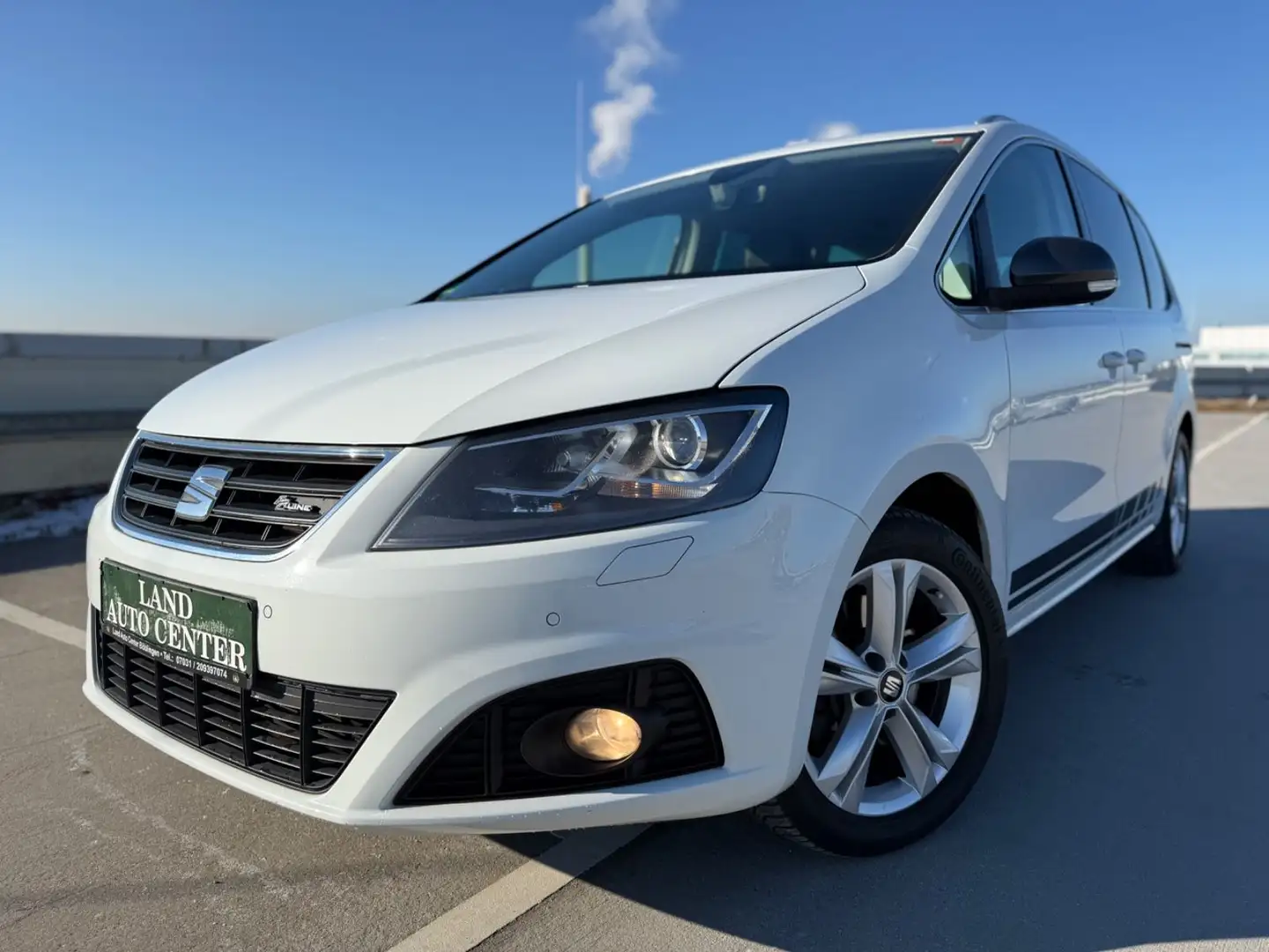 SEAT Alhambra 2,0 TDI DSG*FR*4x4*2x KiSi*AHK*7-SITZ*V Blanc - 1