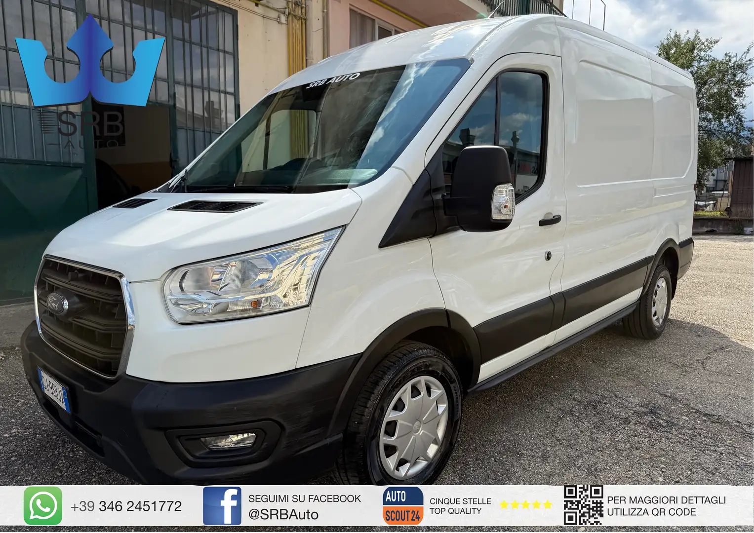 Ford Transit Furgone MHEV Blanc - 1
