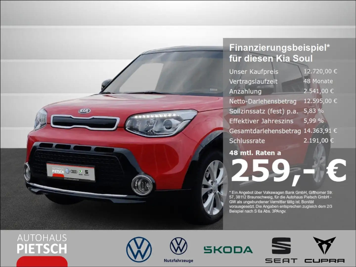 Kia Soul 1.6 GDI Dream Team Sound & Navi Rot - 1
