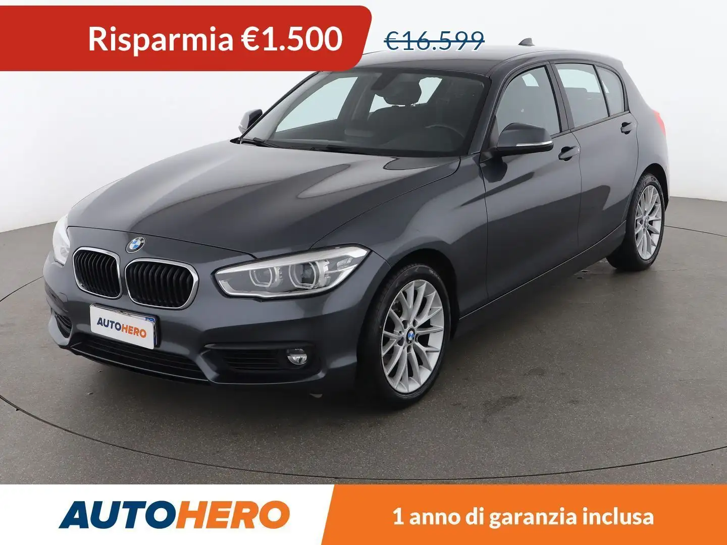 BMW 118 118d Advantage Grigio - 1