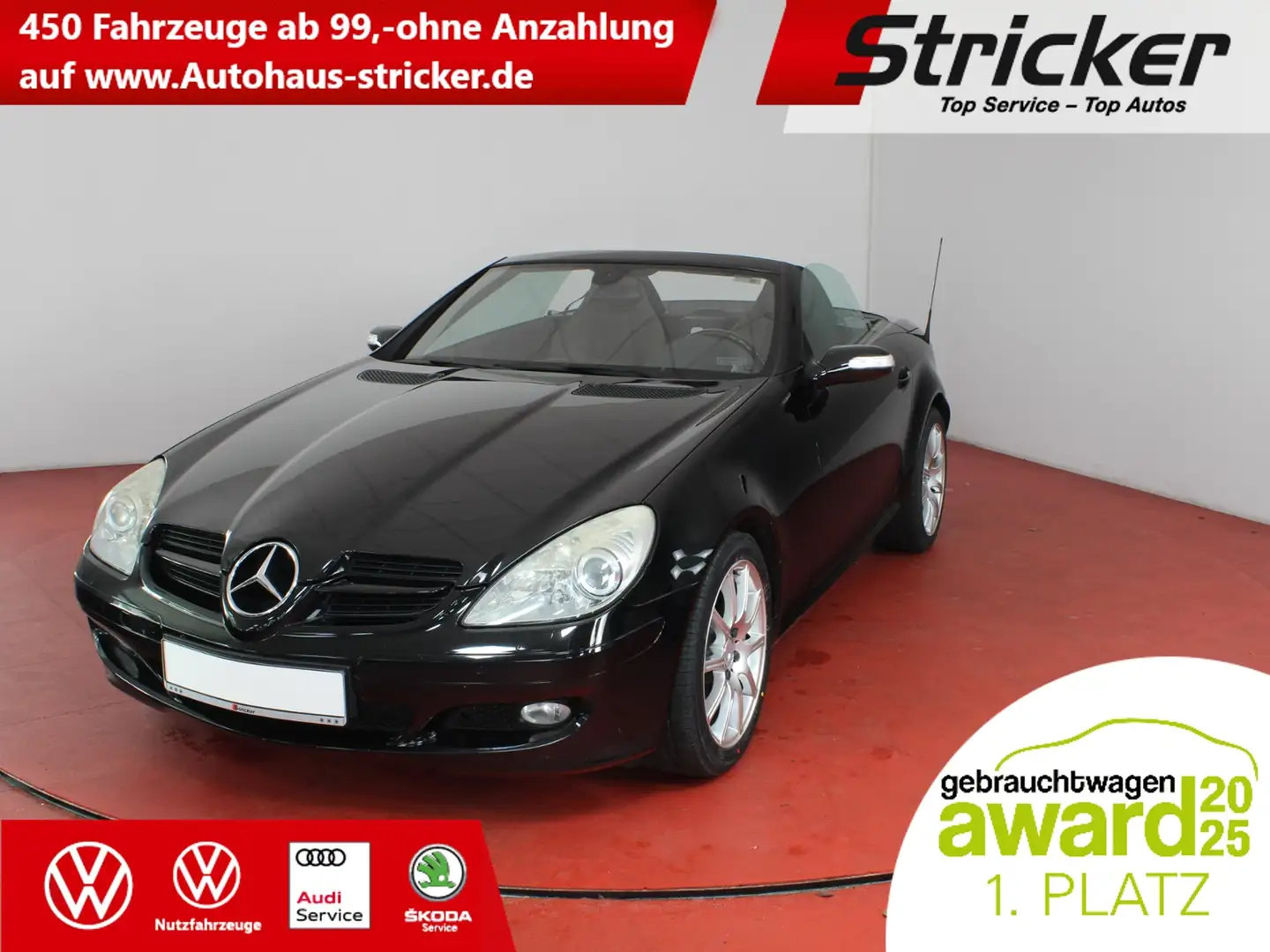 Mercedes-Benz SLK 350 TÜV bis 10.2027 Navi Sitzheizung Noir - 1