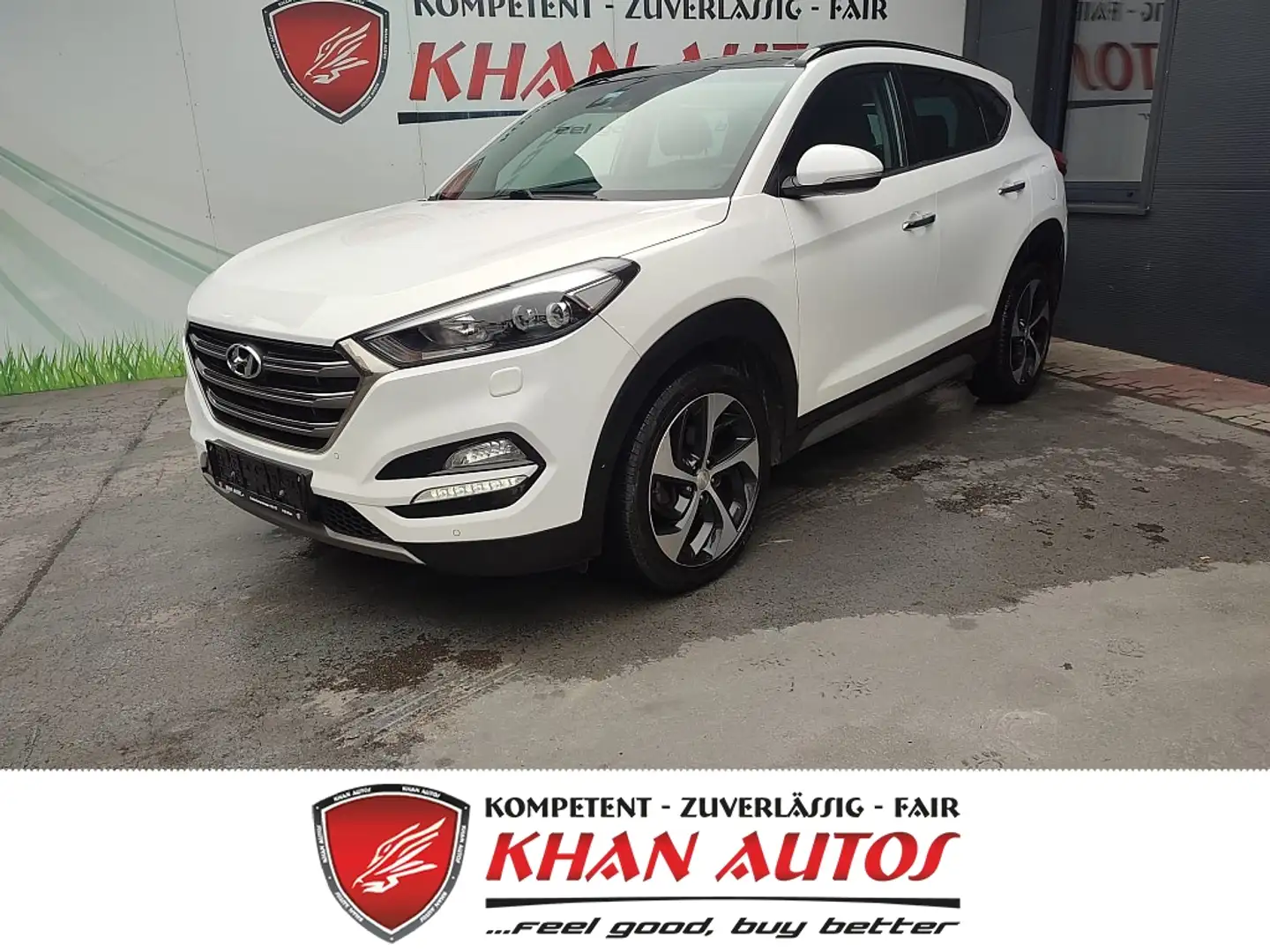 Hyundai TUCSON Tucson 2,0 Comfort+ CRDi VGT 4WD *Panorama*Lede... Blanc - 1