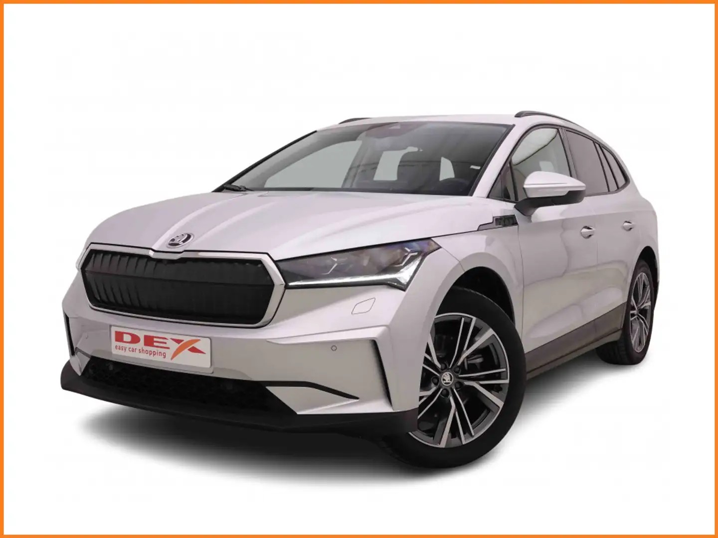Skoda Enyaq IV60 62kWh 180 + Matrix LED + Alu20 Neptune Zilver - 1