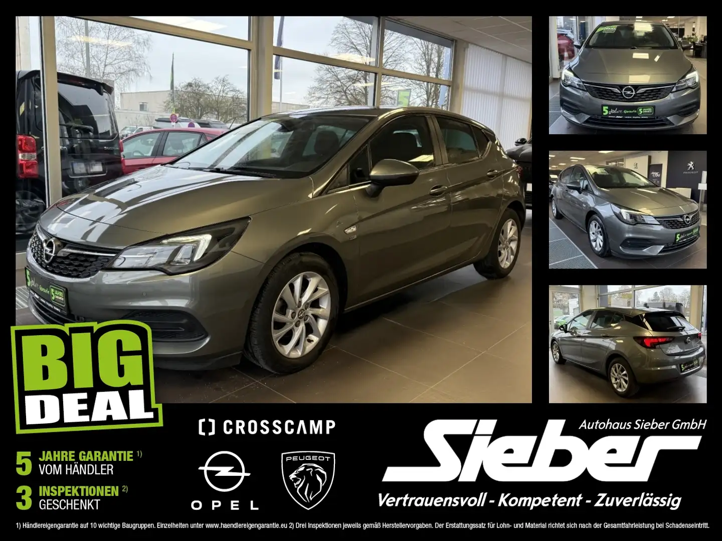 Opel Astra K 1.2 Turbo 120 Jahre Matrix Facelift Gris - 1