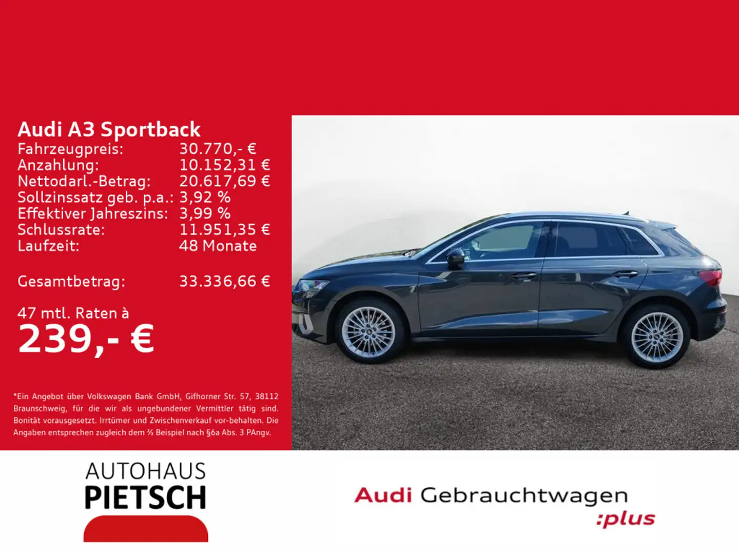 Audi A3 35 TFSI AHK SmartInterface Grau - 1