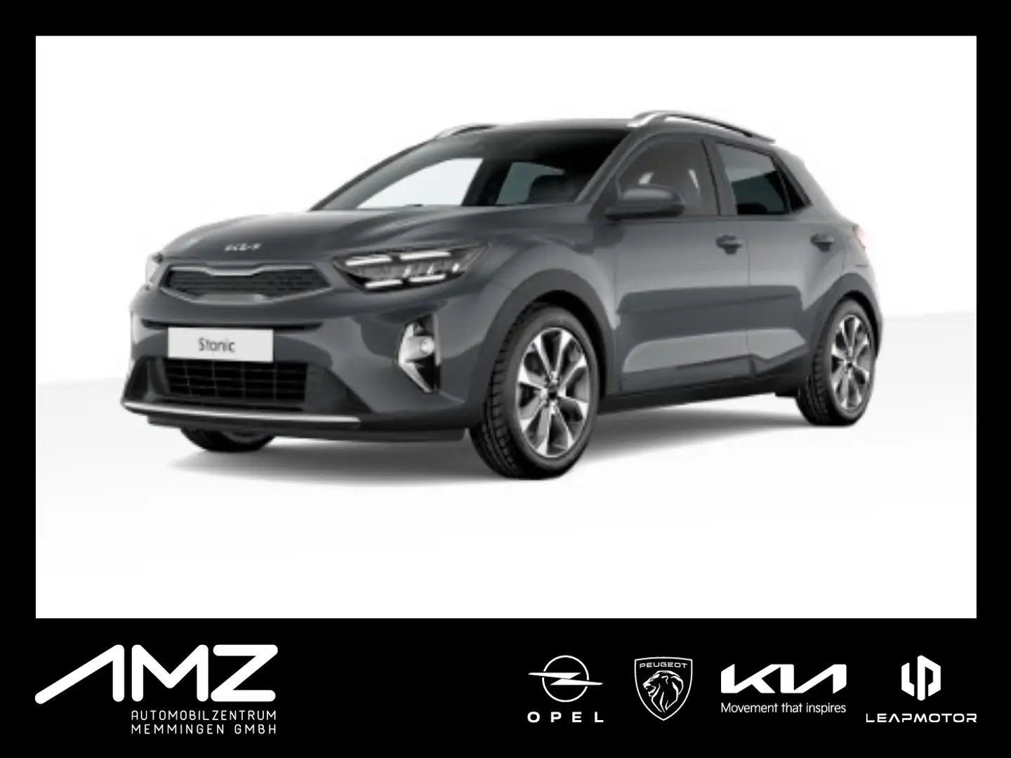 Kia Stonic 1.0 T-GDI Mild-Hybrid Platinum *Voll* Grau - 1
