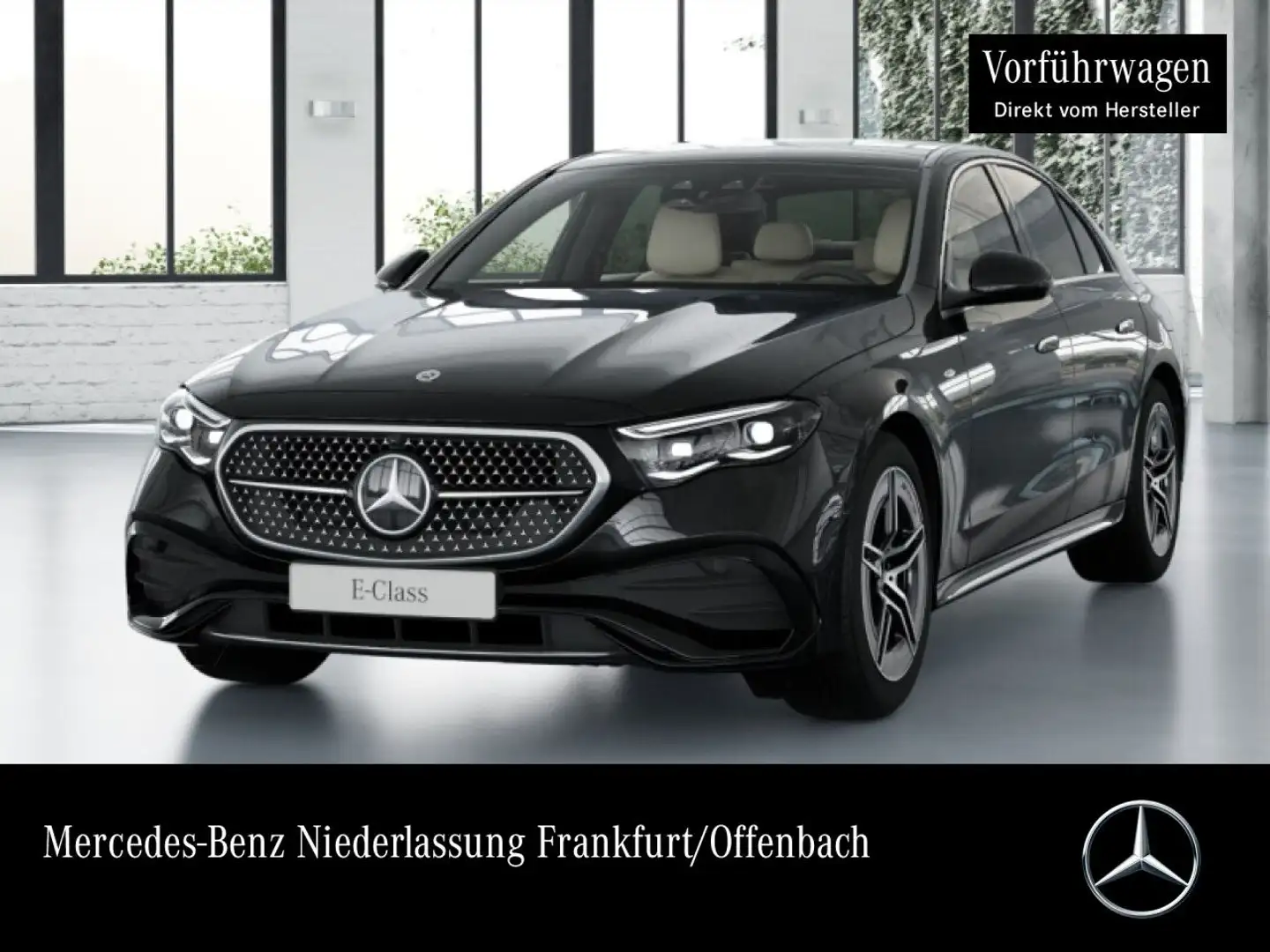 Mercedes-Benz E 300 e Hybrid Edition AMG-Line Fahrass 360° Pano Schwarz - 1