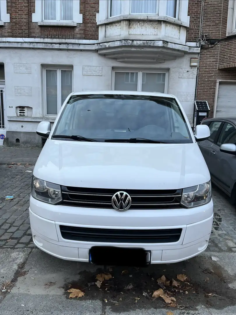 Volkswagen T5 Caravelle 2.0 CR TDi Trendline DSG Blanc - 1